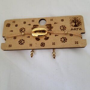 Arte Gold Plated Shell Bracelet NEW